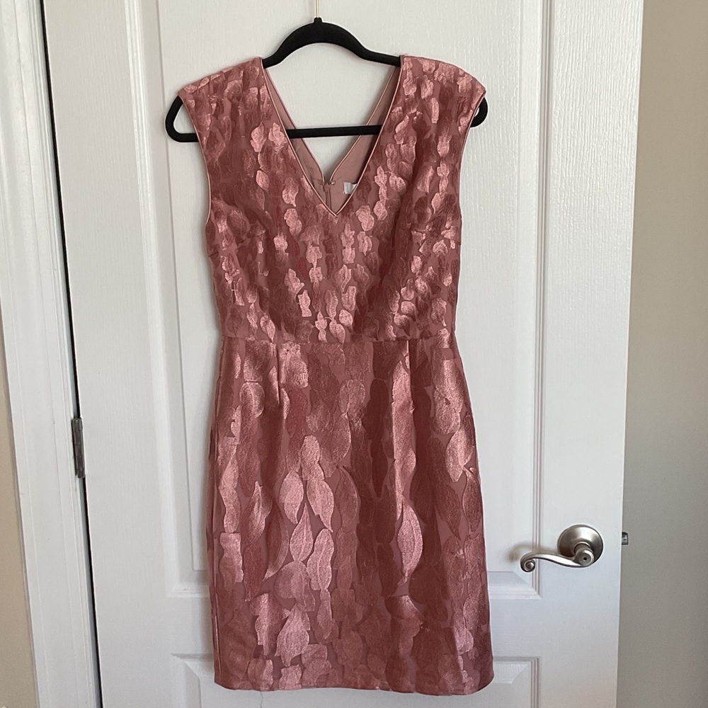Reiss Textured Pink Mini Dress
